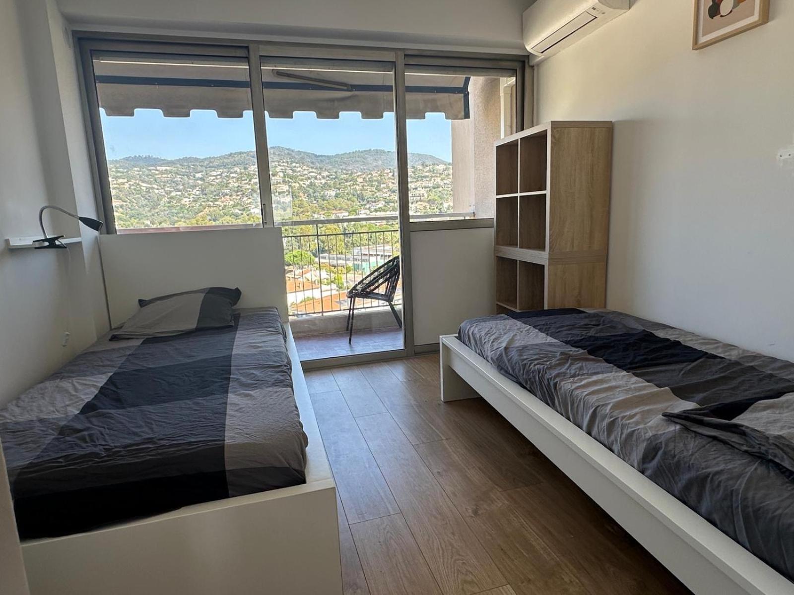 Appartement T3 De Standing Vue Mer Et Marina Mandelieu Exteriör bild