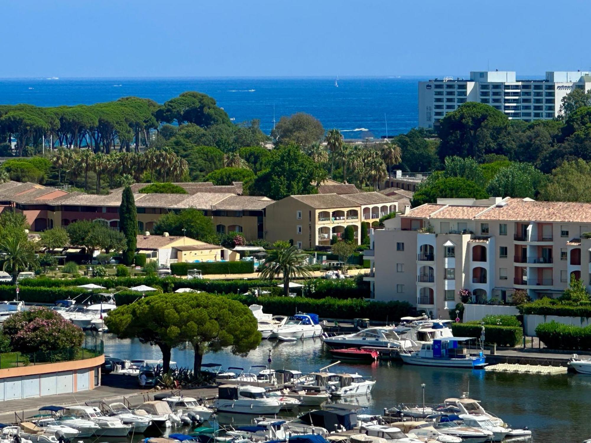 Appartement T3 De Standing Vue Mer Et Marina Mandelieu Exteriör bild